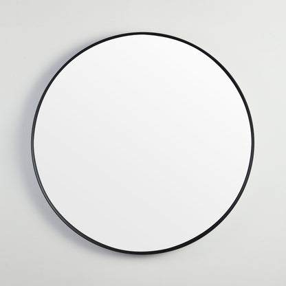 800mm Luna Aluminum Framed Mirror - Matte Black