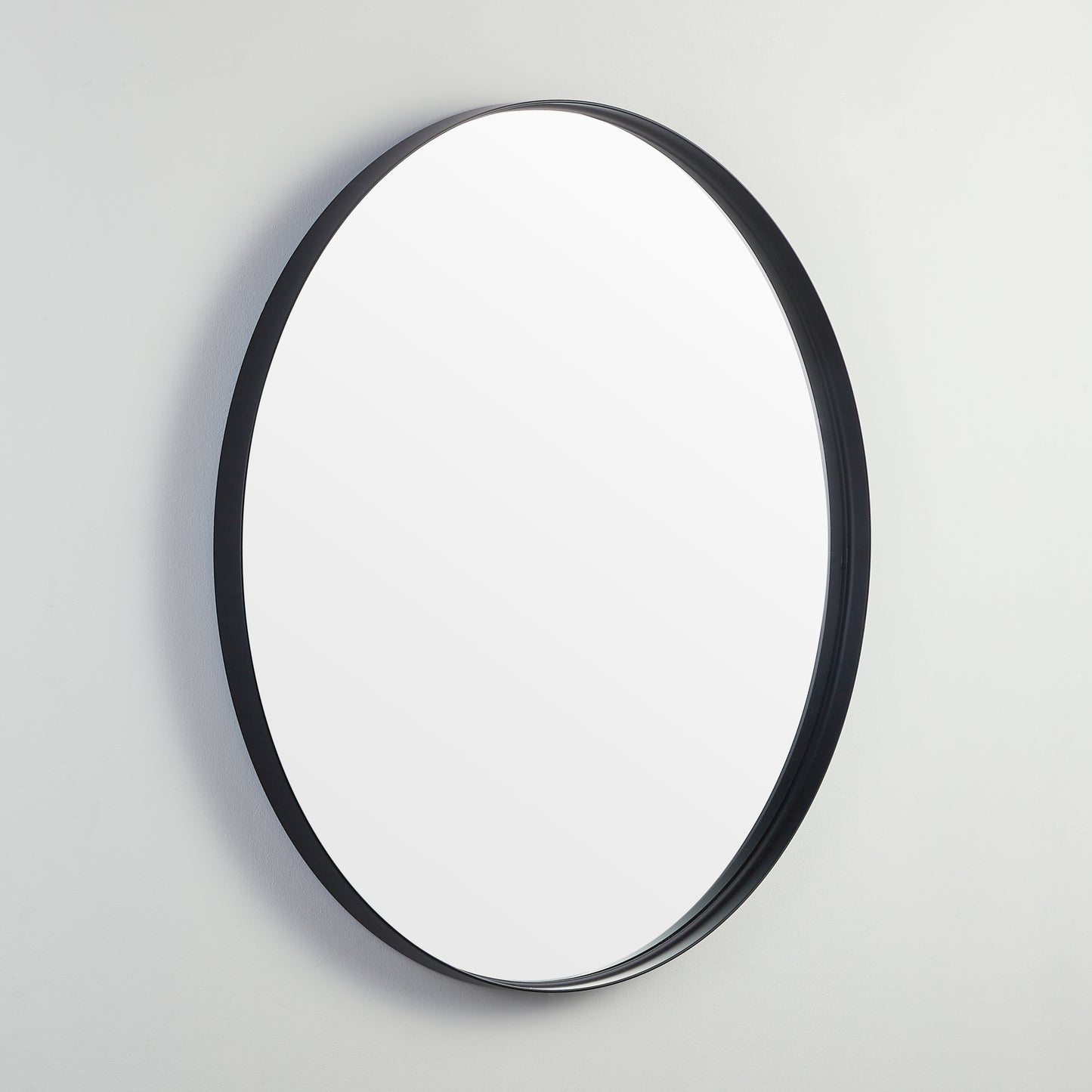 800mm Luna Aluminum Framed Mirror - Matte Black