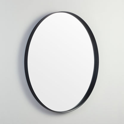 800mm Luna Aluminum Framed Mirror - Matte Black