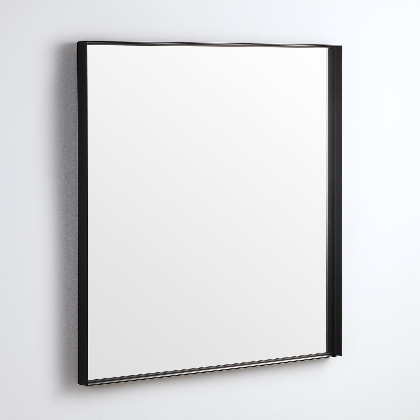 750mm Qubist Framed Square Mirror
 - Matte Black