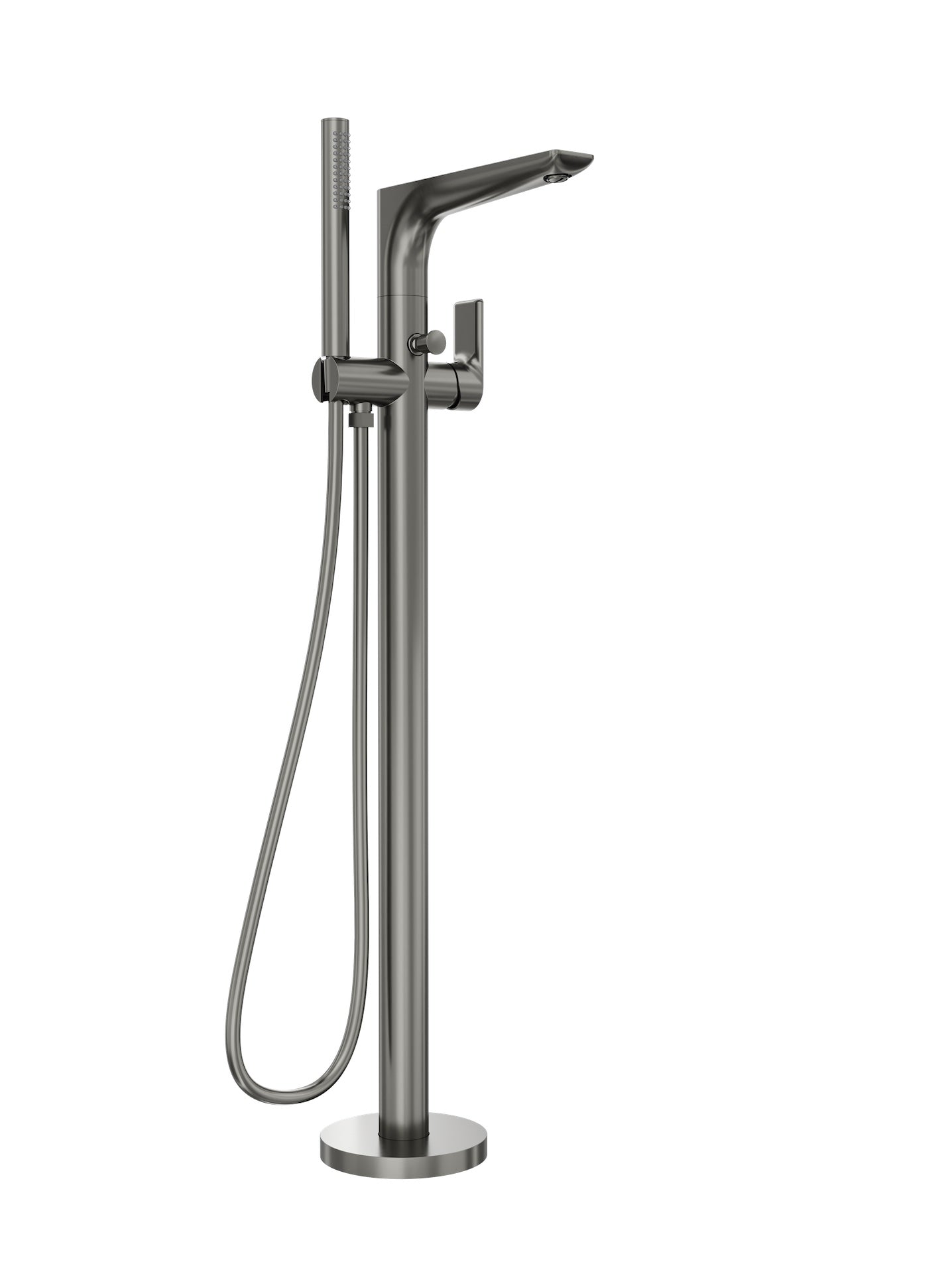 Kyah Freestanding Bath Filler with Hand Shower - Gunmetal