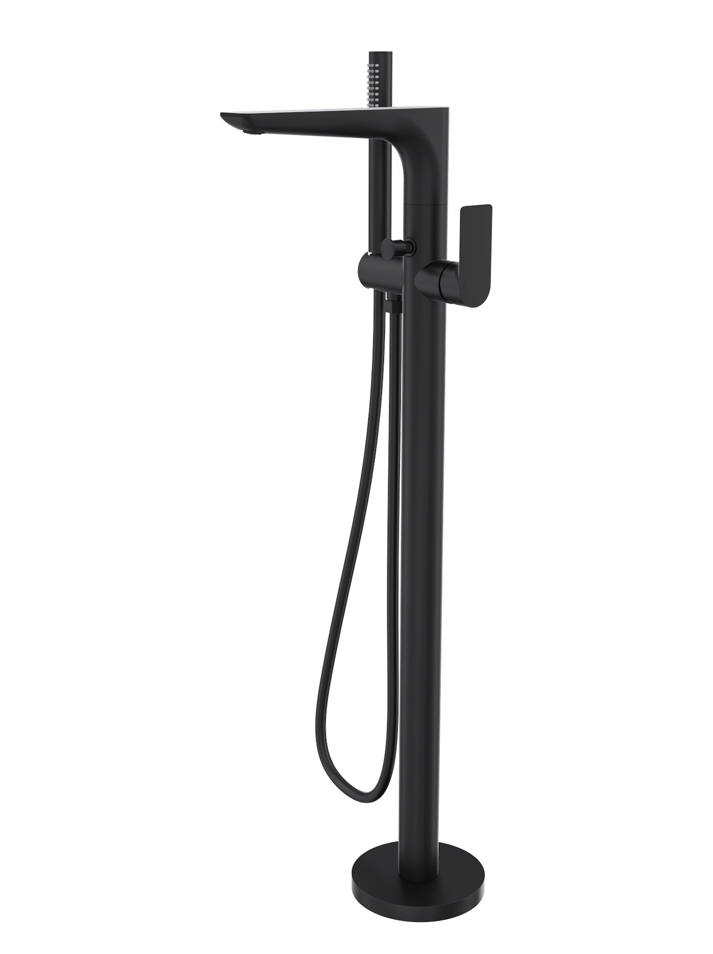 Kyah Freestanding Bath Filler with Hand Shower - Matte Black