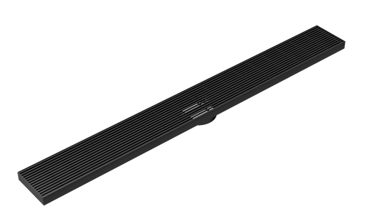 Ezyflow 900mm Heelguard Linear Waste DN89 - Matte Black