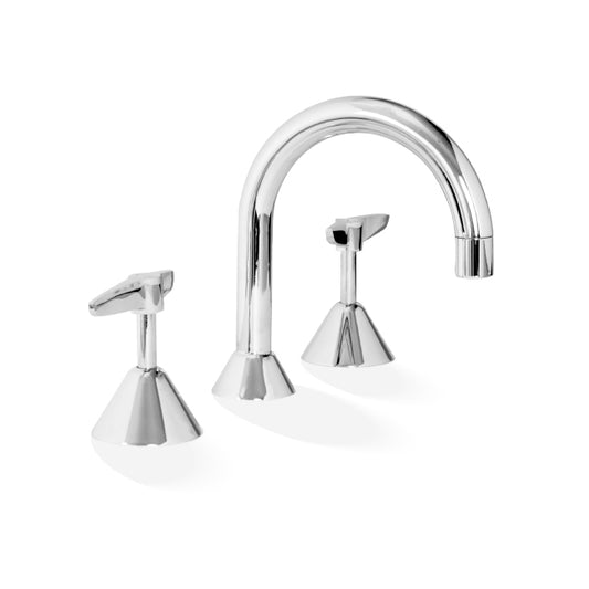 KIRRA LEVER Basin Set With Swivel Spout - Chrome