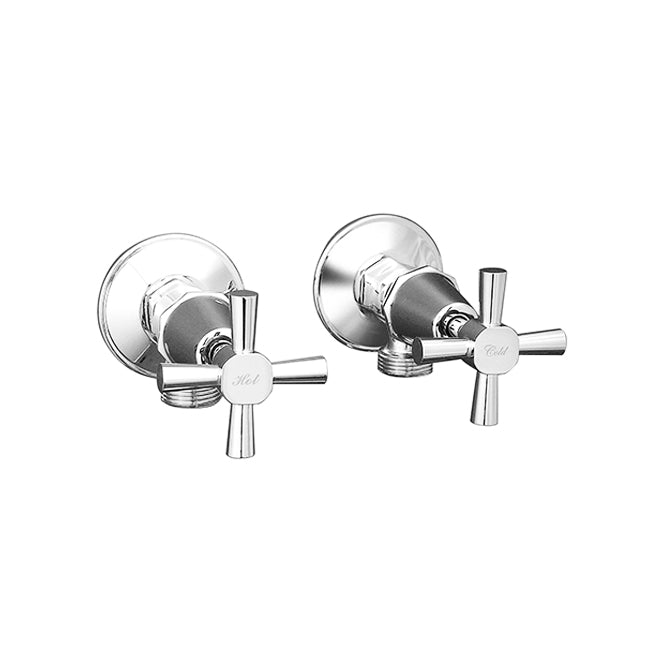 KIRRA PROFILE Washing Machine Cocks pair - Chrome