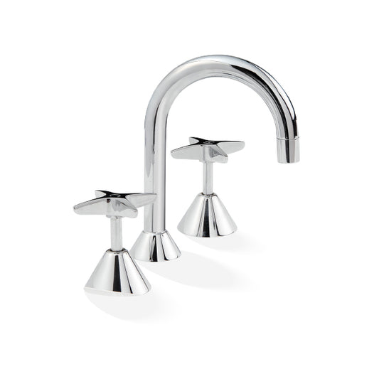 KIRRA Basin Set SWIVEL SPOUT - Chrome