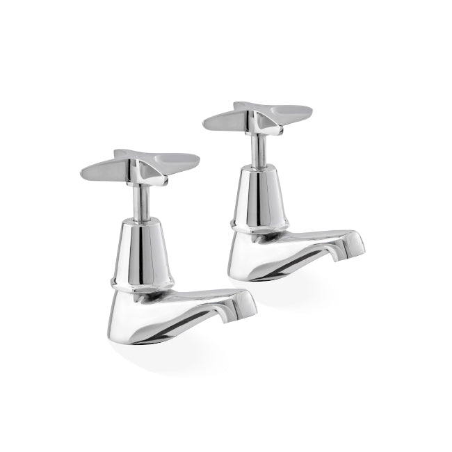KIRRA Pillar Cocks, pair - Chrome