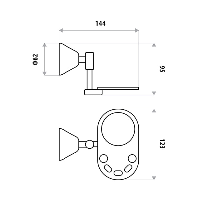 Kirra Tooth Brush & Tumbler Holder  - Chrome