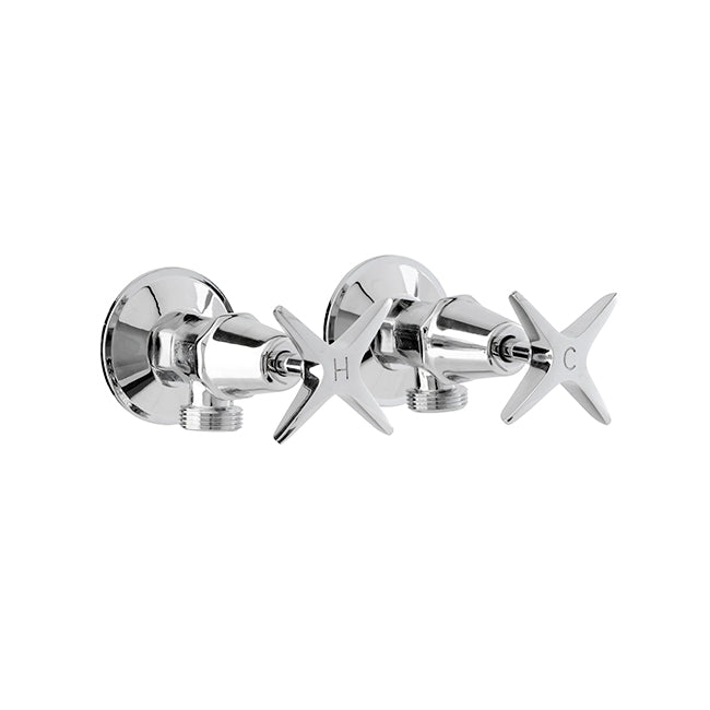 KIRRA Washing Machine Cocks pair  - Chrome