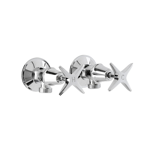 KIRRA Washing Machine Cocks pair  - Chrome