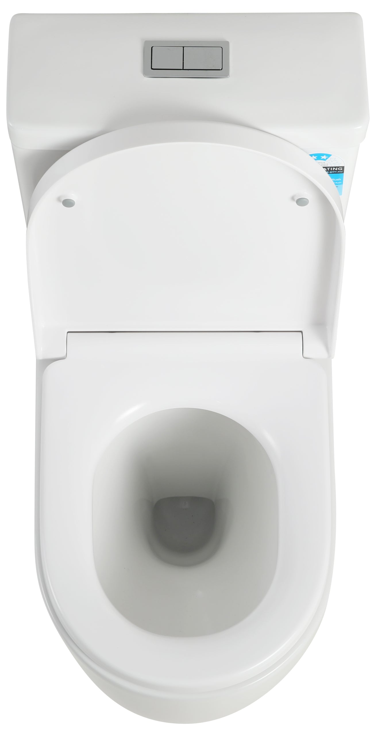 Veda Rimless Back-to-Wall Toilet Suite - Gloss White