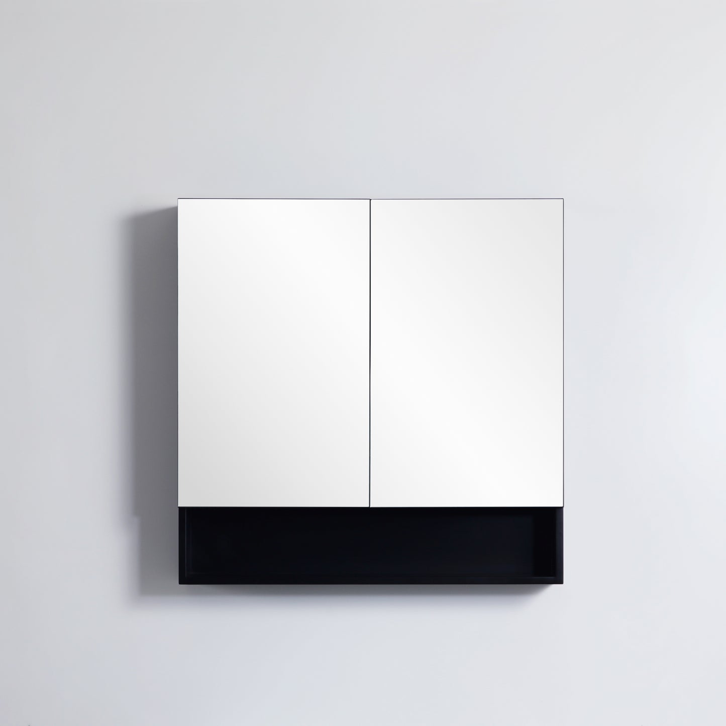 750mmx750mm Fremantle Shaving Cabinet - Matte Black