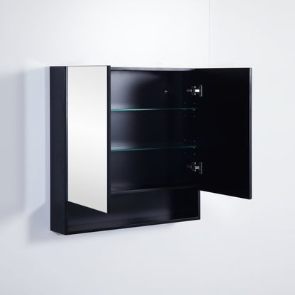 750mmx750mm Fremantle Shaving Cabinet - Matte Black