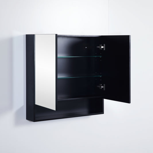 750mmx750mm Fremantle Shaving Cabinet - Matte Black