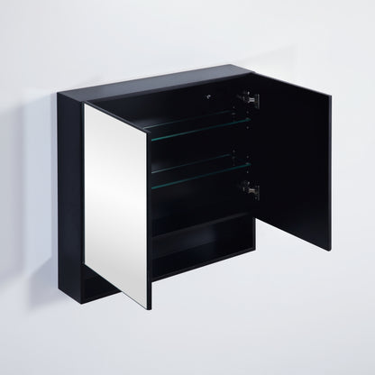 750mmx750mm Fremantle Shaving Cabinet - Matte Black