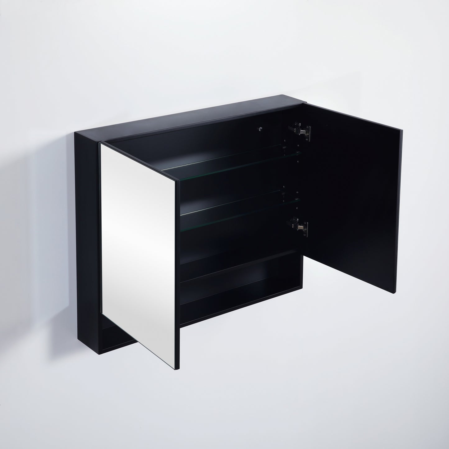 900mmx750mm Fremantle Shaving Cabinet - Matte Black