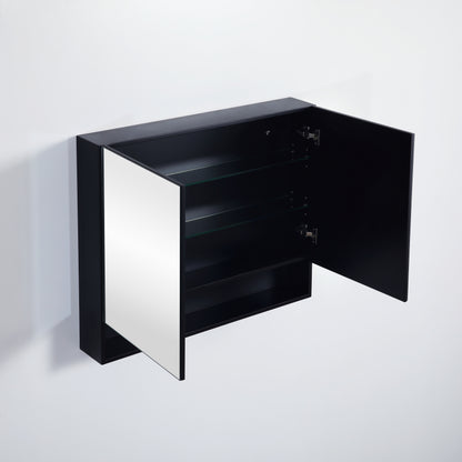 900mmx750mm Fremantle Shaving Cabinet - Matte Black