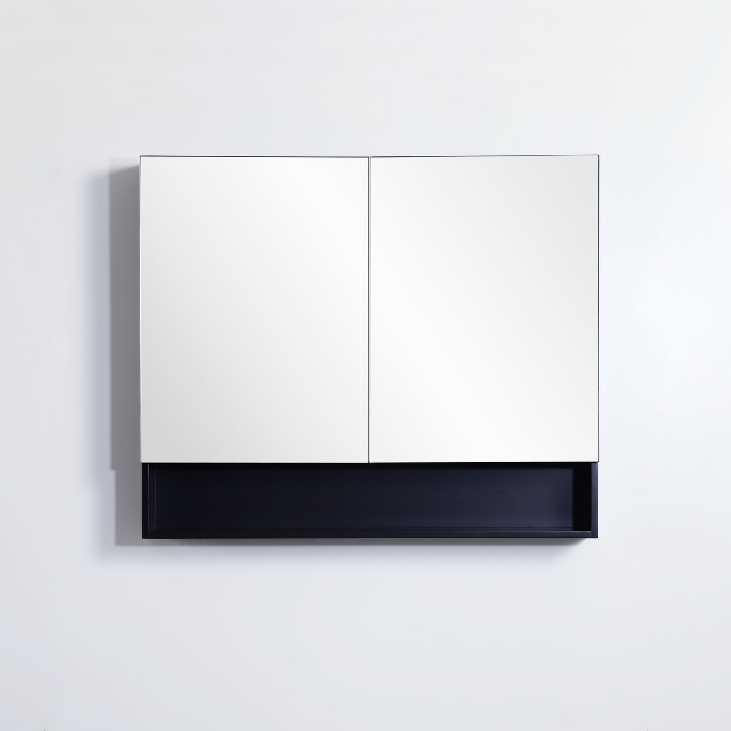 900mmx750mm Fremantle Shaving Cabinet - Matte Black