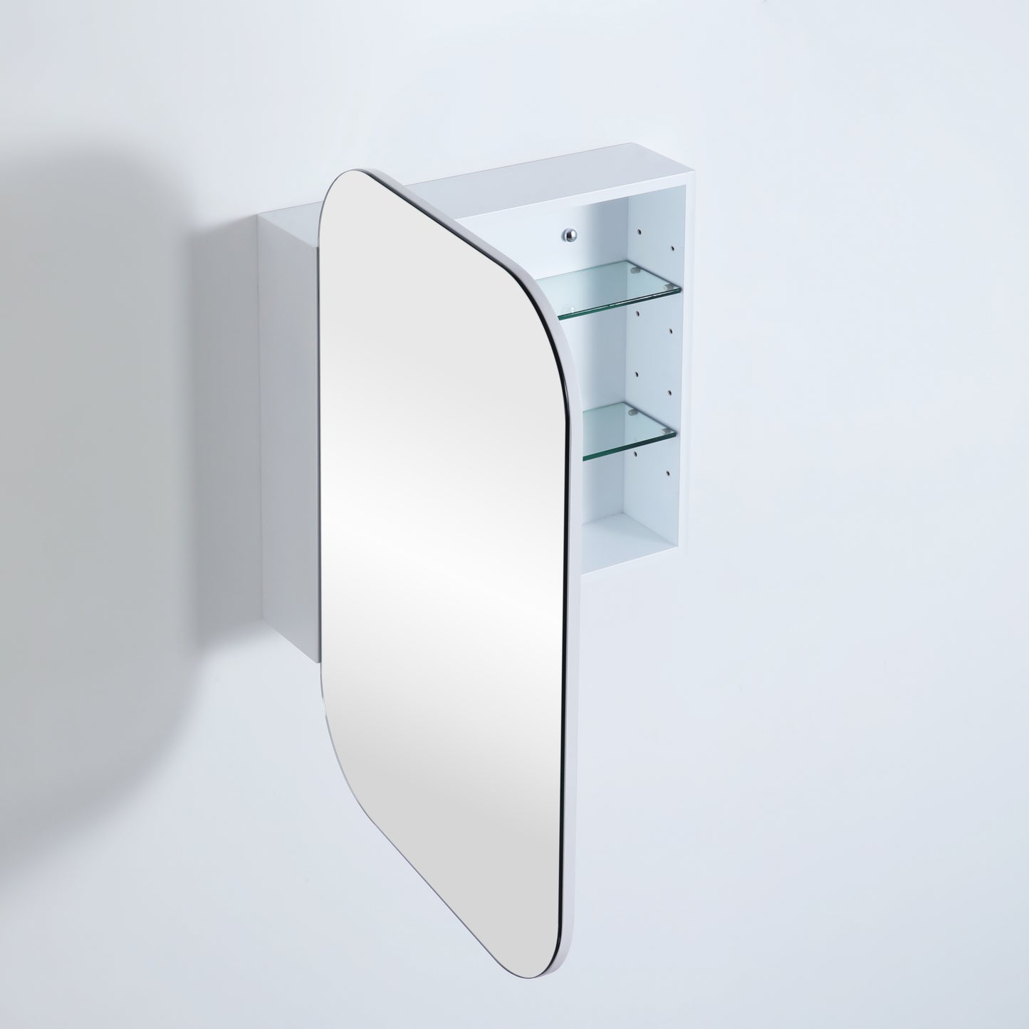 600mmx900mm Olivia Rectangular Shaving Cabinet - Matte White