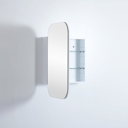 600mmx900mm Olivia Rectangular Shaving Cabinet - Matte White