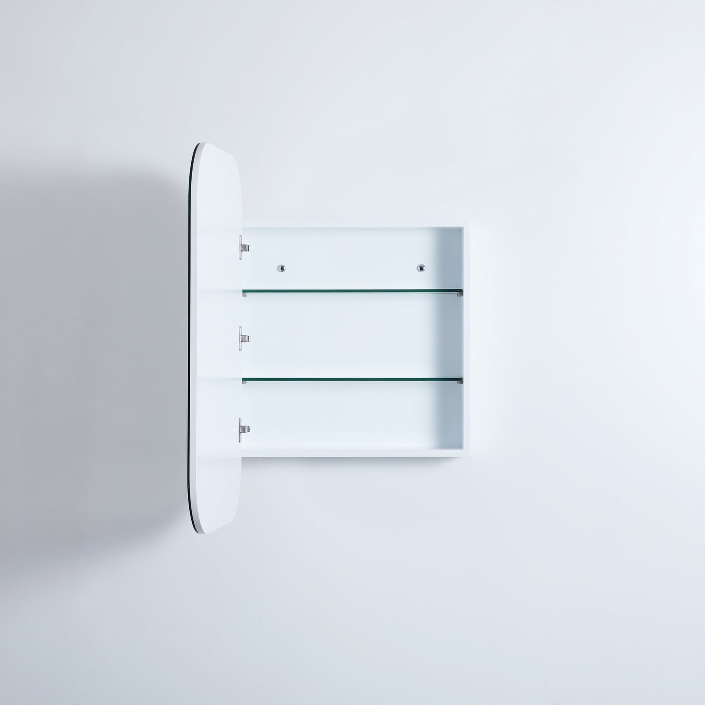 600mmx900mm Olivia Rectangular Shaving Cabinet - Matte White