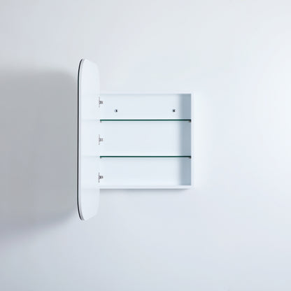 600mmx900mm Olivia Rectangular Shaving Cabinet - Matte White