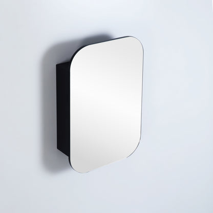 600mmx900mm Olivia Rectangular Shaving Cabinet - Matte Black