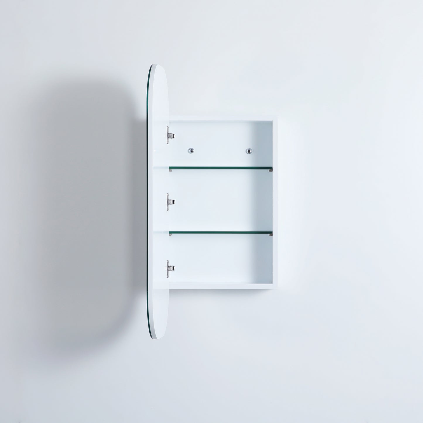400mmx900mm Olivia Rectangular Shaving Cabinet - Matte White