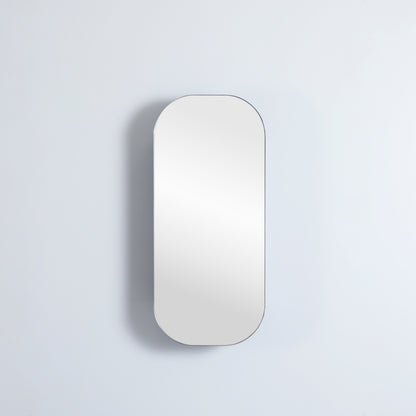 400mmx900mm Olivia Rectangular Shaving Cabinet - Matte Black