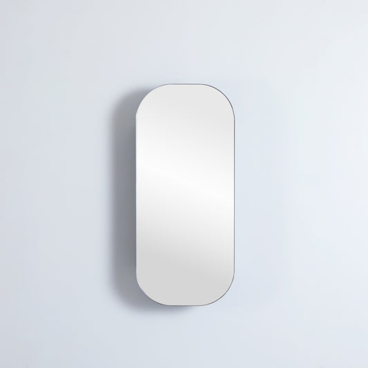 400mmx900mm Olivia Rectangular Shaving Cabinet - Matte Black
