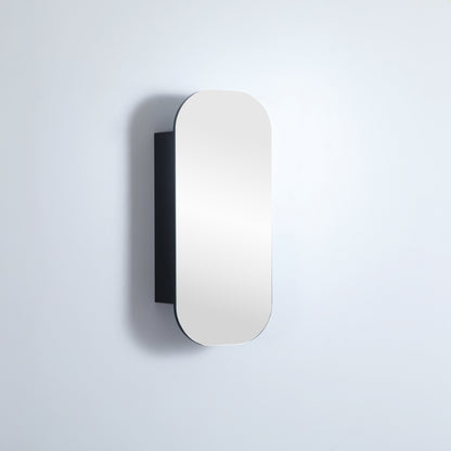 400mmx900mm Olivia Rectangular Shaving Cabinet - Matte Black