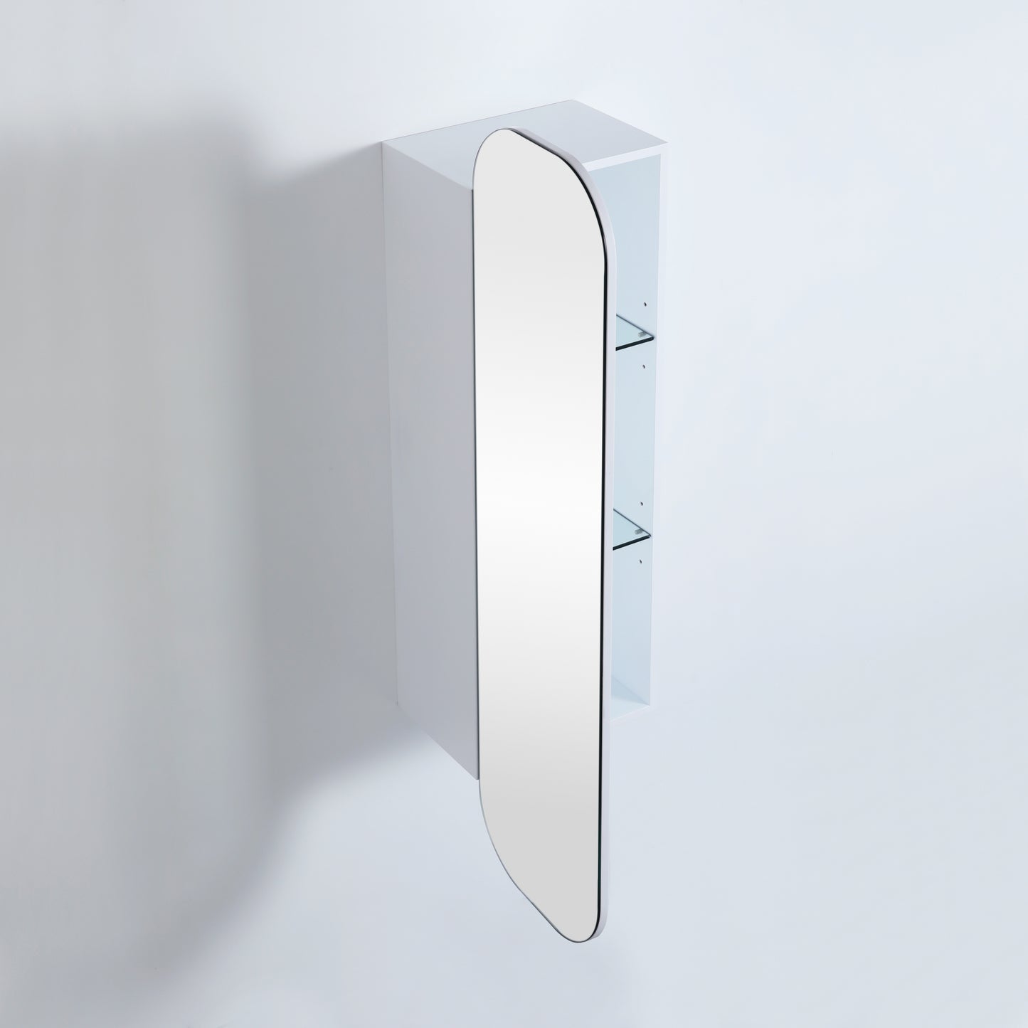 400mmx1500mm Olivia Tall Boy Shaving Cabinet - Matte White