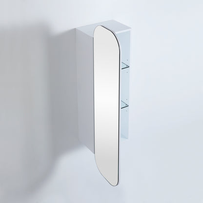 400mmx1500mm Olivia Tall Boy Shaving Cabinet - Matte White