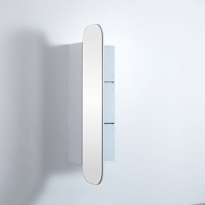 400mmx1500mm Olivia Tall Boy Shaving Cabinet - Matte White