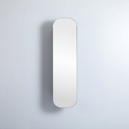 400mmx1500mm Olivia Tall Boy Shaving Cabinet - Matte Black