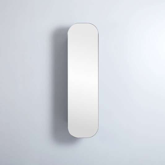 400mmx1500mm Olivia Tall Boy Shaving Cabinet - Matte Black