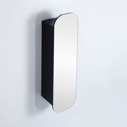 400mmx1500mm Olivia Tall Boy Shaving Cabinet - Matte Black