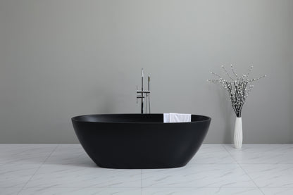 1700mm Freestanding Bathtub - Matte Black & Matte White