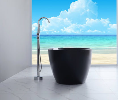 1700mm Freestanding Bathtub - Matte Black & Matte White