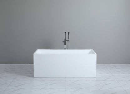 1400mm Theo Multifit Bathtub - No Overflow - Gloss White