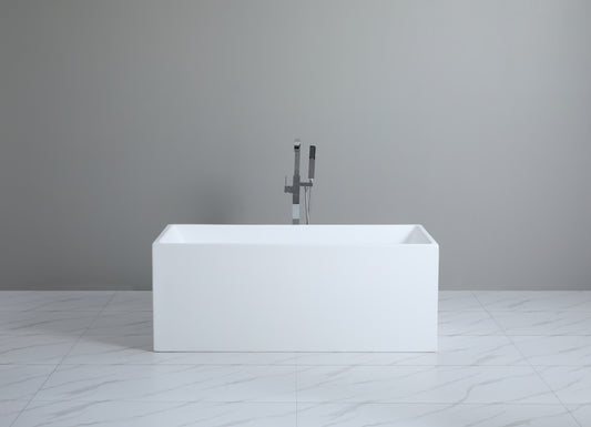 1400mm Theo Multifit Bathtub - No Overflow - Gloss White