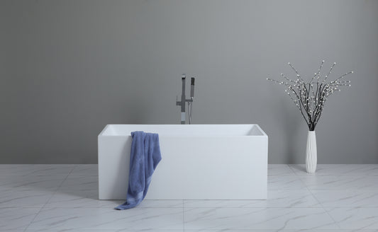 1400mm Theo Multifit Bathtub - No Overflow - Gloss White