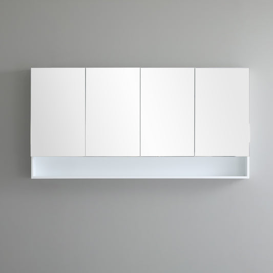 1500mmx750mm Fremantle Shaving Cabinet - Matte White