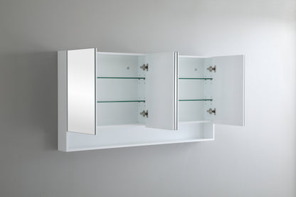 1500mmx750mm Fremantle Shaving Cabinet - Matte White