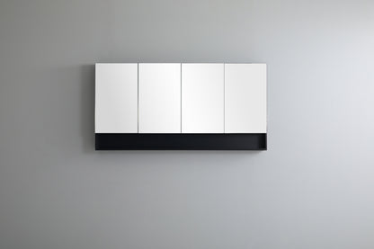 1500mmx750mm Fremantle Shaving Cabinet - Matte Black