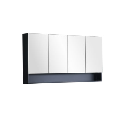 1500mmx750mm Fremantle Shaving Cabinet - Matte Black