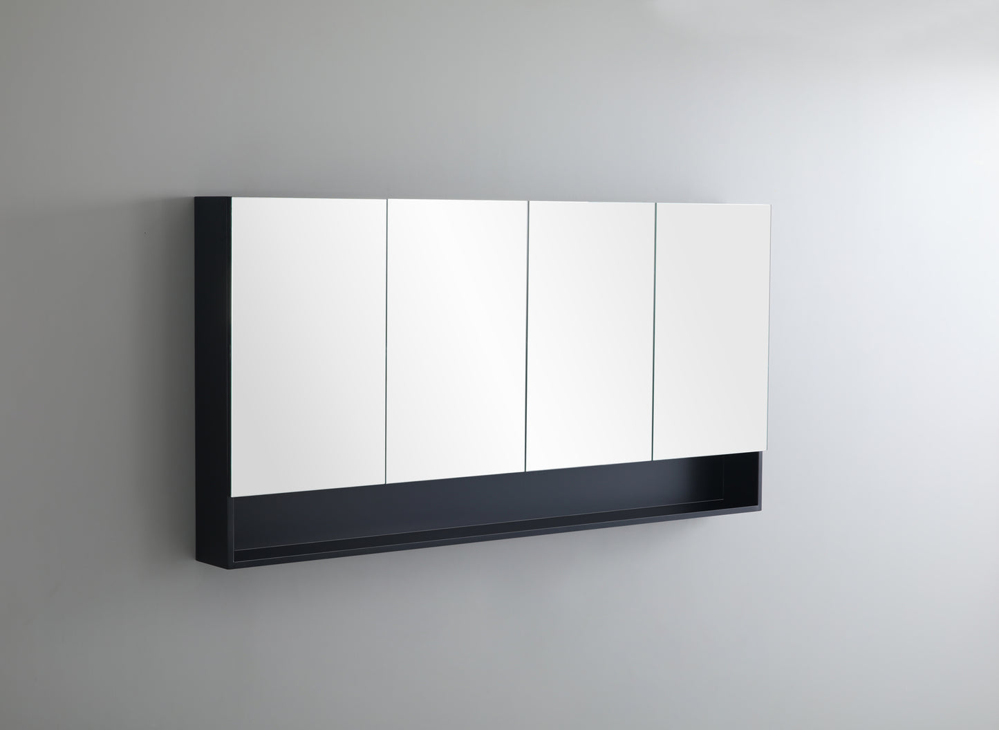 1500mmx750mm Fremantle Shaving Cabinet - Matte Black