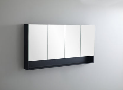 1500mmx750mm Fremantle Shaving Cabinet - Matte Black