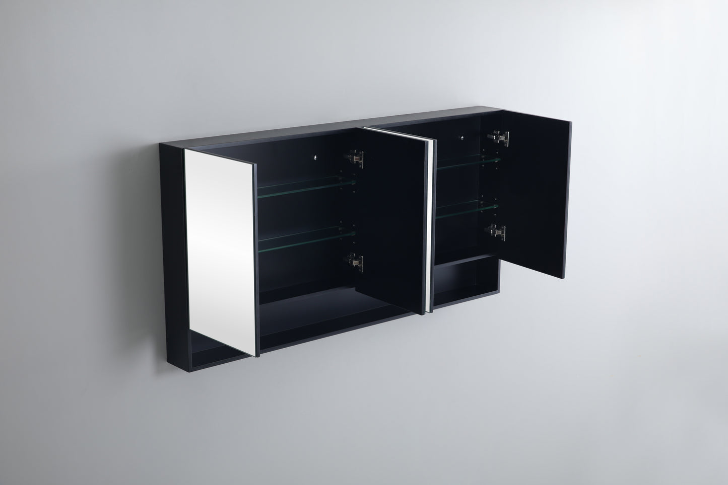 1500mmx750mm Fremantle Shaving Cabinet - Matte Black