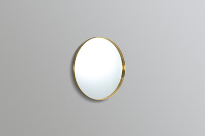700mm Luna Aluminum Framed Mirror - Brushed Gold